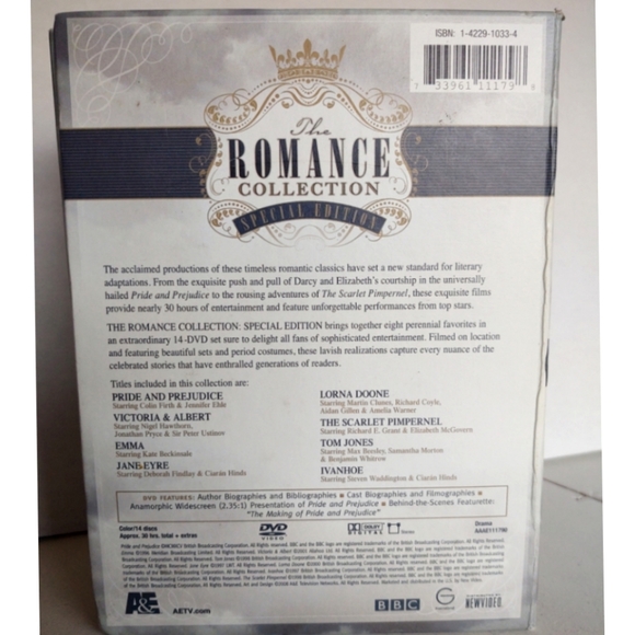 A&E Romance Collection Special Edition 8 Movie DVD set - Picture 2 of 8